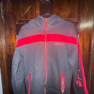 Timberland Black Hoodie with Red Accents